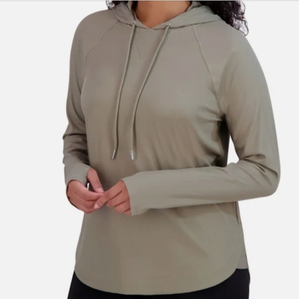 Sage Collective Women's Lightwright Hoodie Top- Green